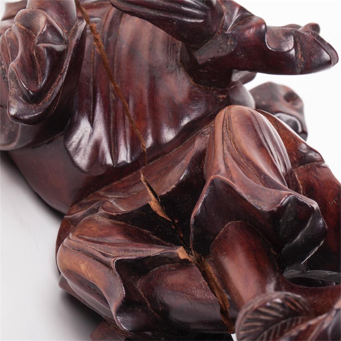 Old Chinese wooden statue — image 6