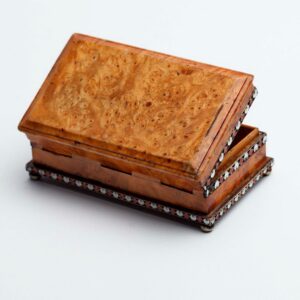 Russian wood, silver and enamel box. — image 3