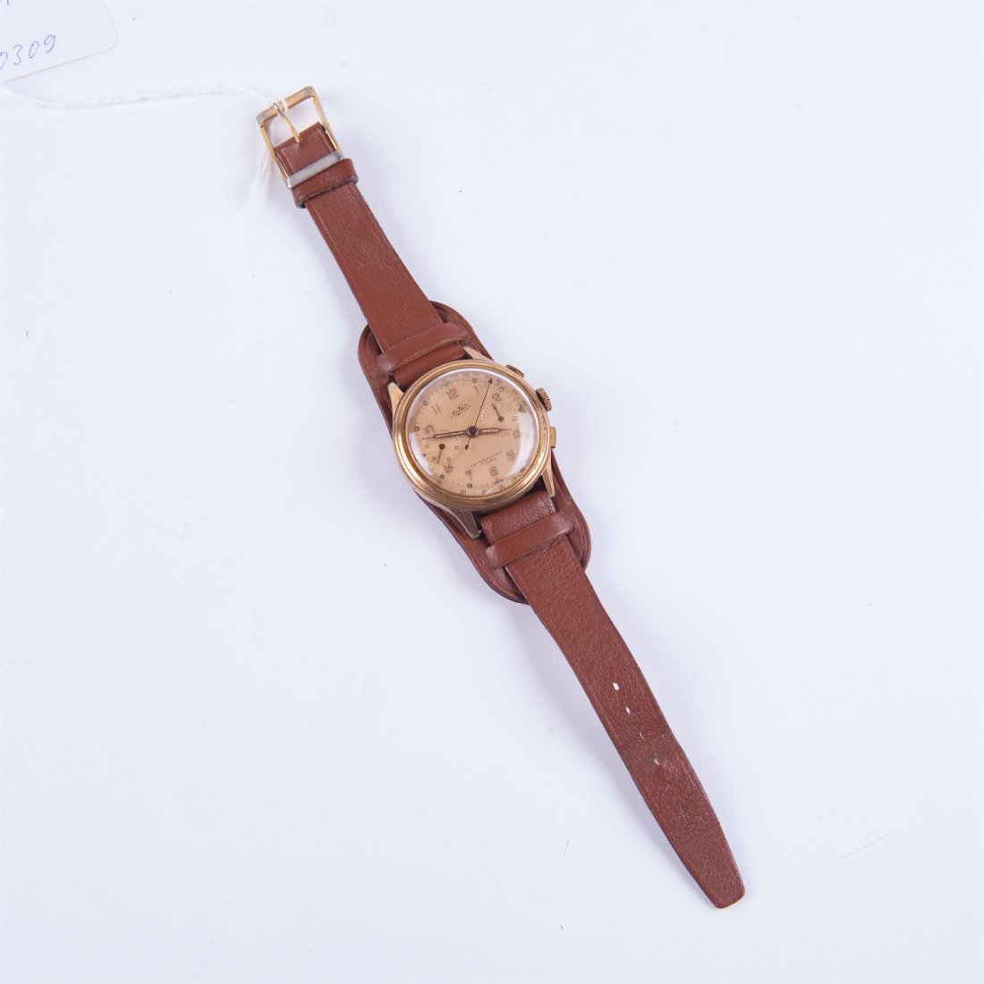 "Leda" gold plated chronograph wristwatch — image 2