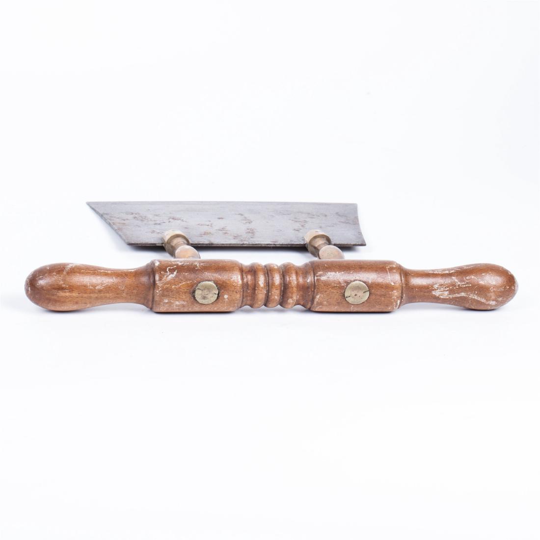 Old Chinese metal and wooden working tool — image 2