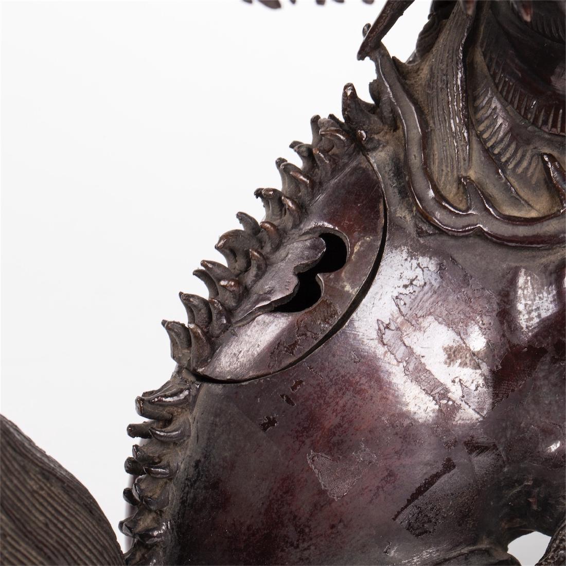 A pair of Chinese bronze dragon sculptures — image 4