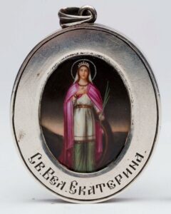Russian silver and enamel icon. — image 1