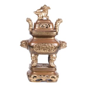 Antique Chinese bronze incense burner — image 1