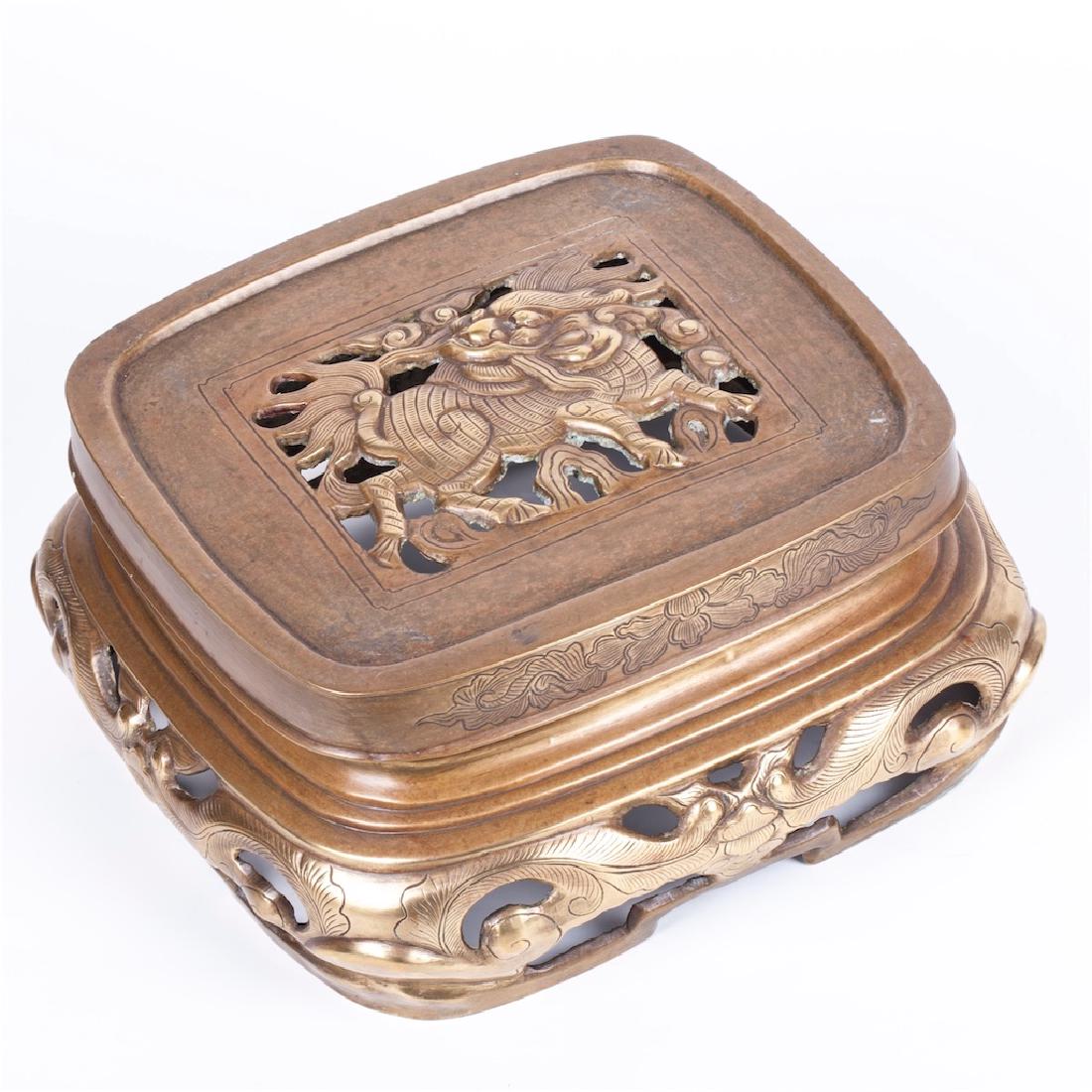 Antique Chinese bronze incense burner — image 6