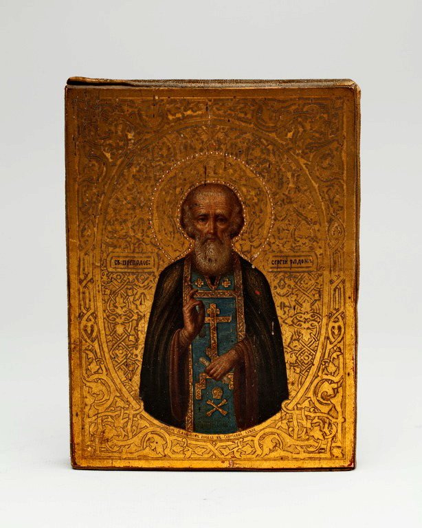 Russian icon of Saint Sergiy. — image 1