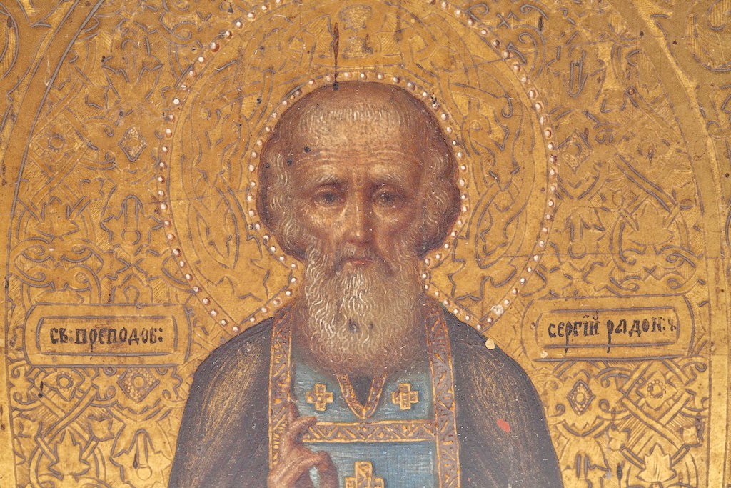 Russian icon of Saint Sergiy. — image 2