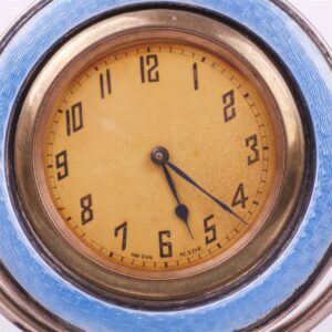 English cabinet desk clock with the candlestick. — image 3