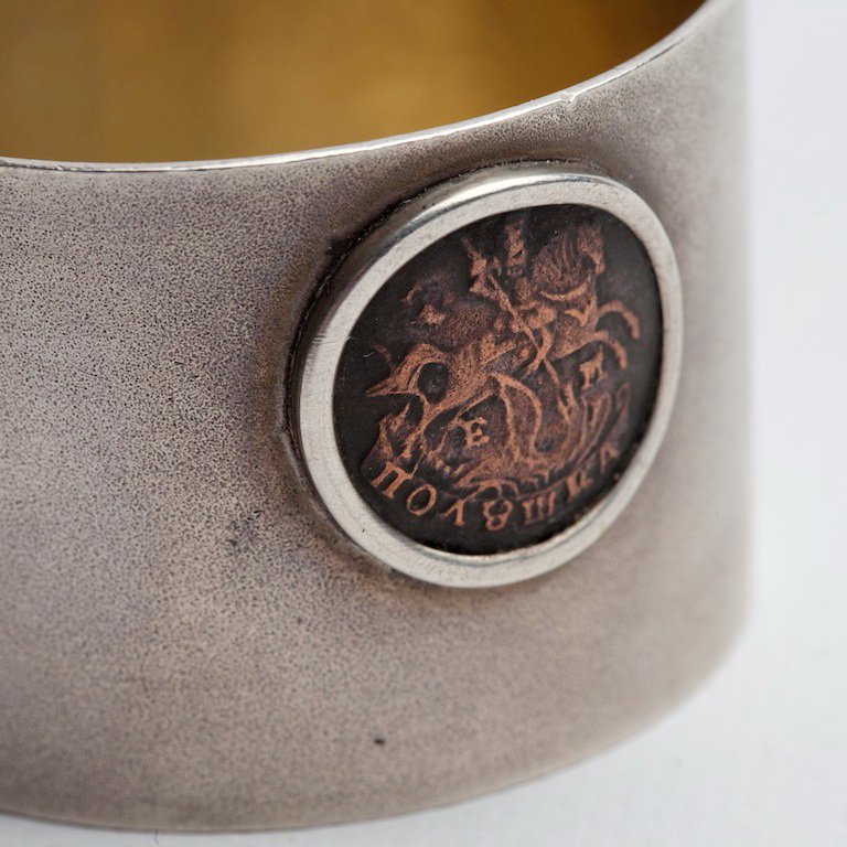 Russian silver kovsh. — image 2