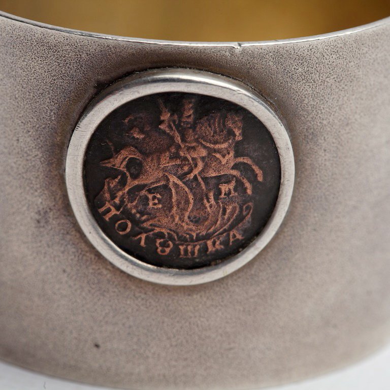 Russian silver kovsh. — image 3