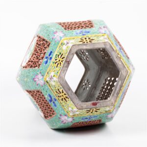 Chinese pierced ceramic covered potpourri jar — image 5