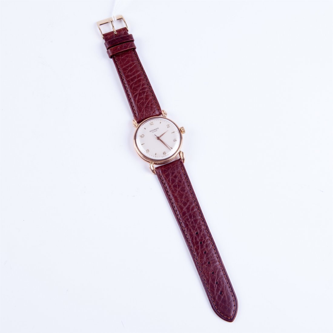 "Movado" gold 18k wristwatch. — image 4
