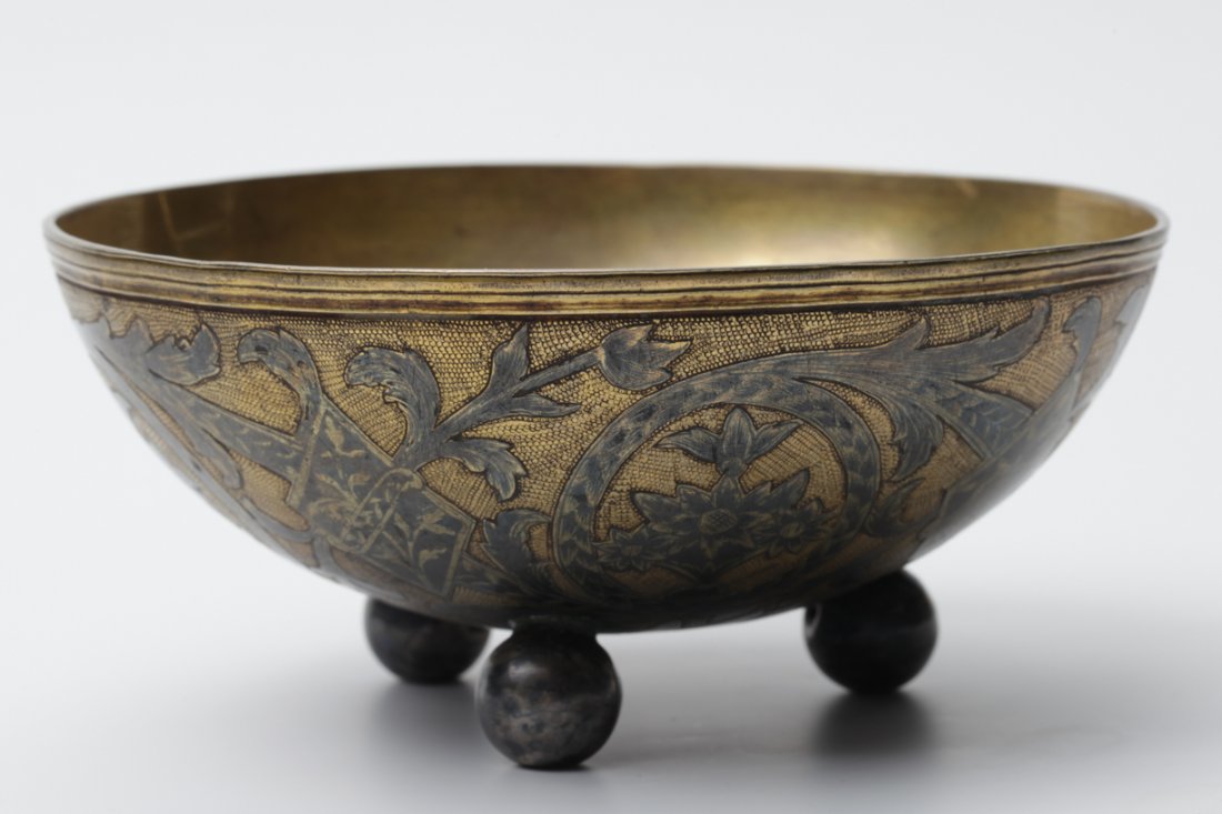 Russian silver and niello bowl. — image 2