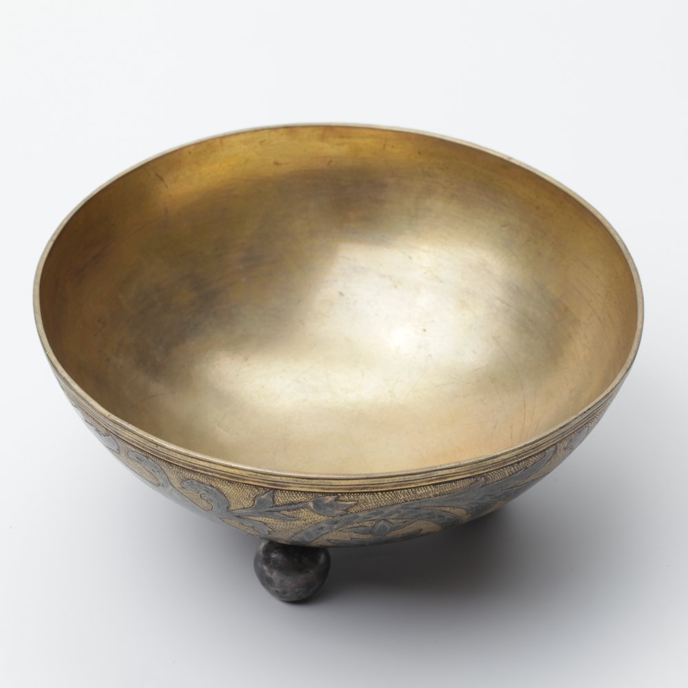 Russian silver and niello bowl. — image 3