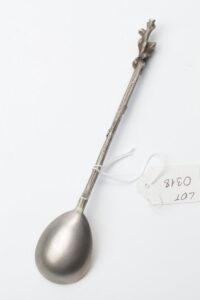 Russian tea-holder silver spoon. — image 2