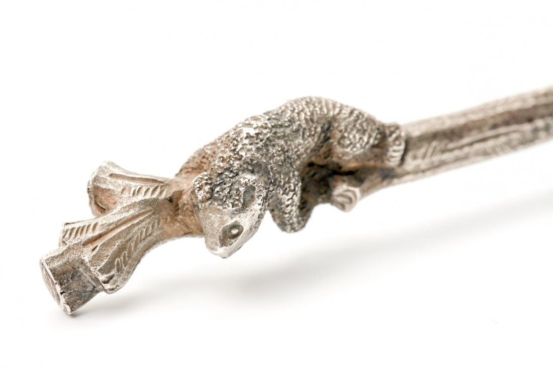 Russian tea-holder silver spoon. — image 3