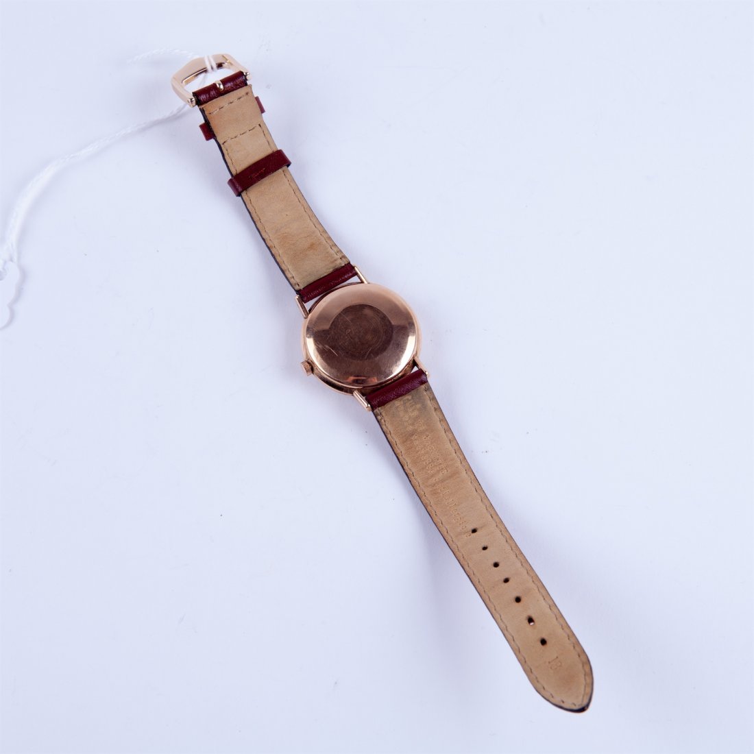 "Omega" calender automatic gold 18k wristwatch. — image 3
