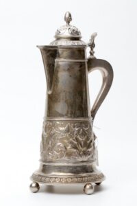 Russian Faberge silver jar. — image 2