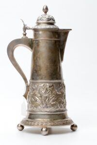 Russian Faberge silver jar. — image 3
