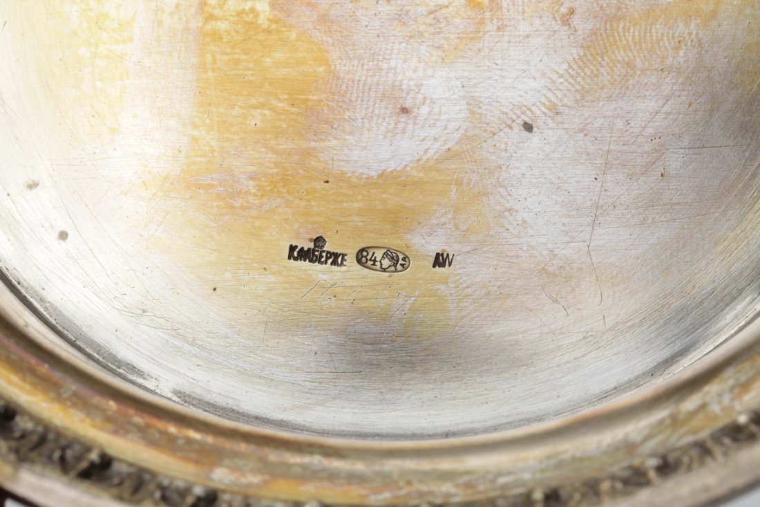 Russian Faberge silver jar. — image 4