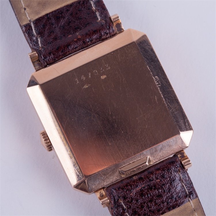 "Jaeger Le Coultre" rectangular automatic gold 18k — image 2