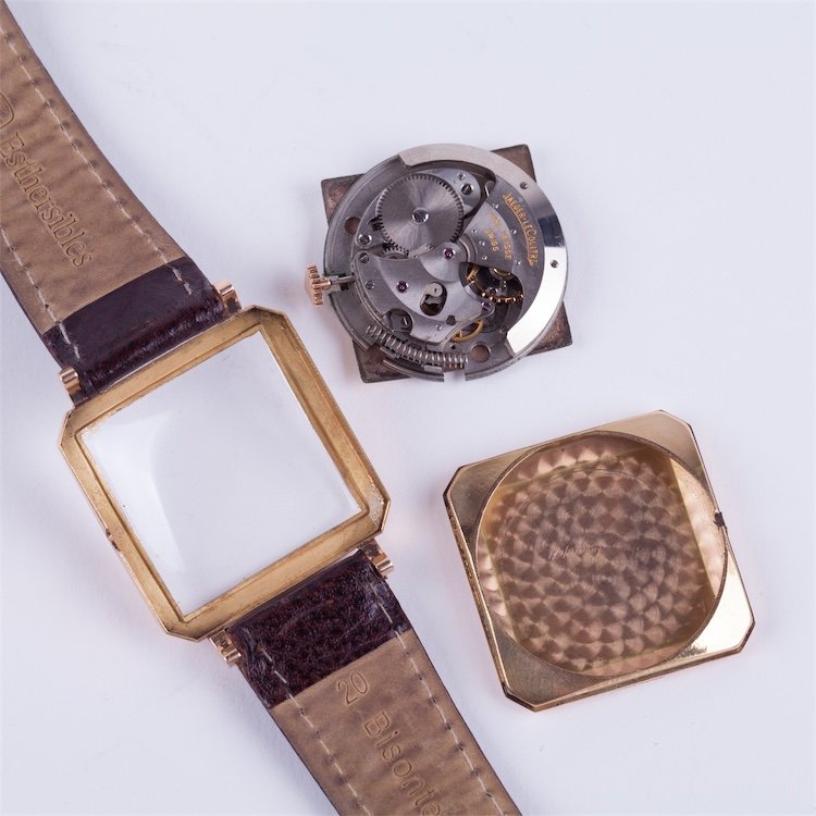 "Jaeger Le Coultre" rectangular automatic gold 18k — image 5