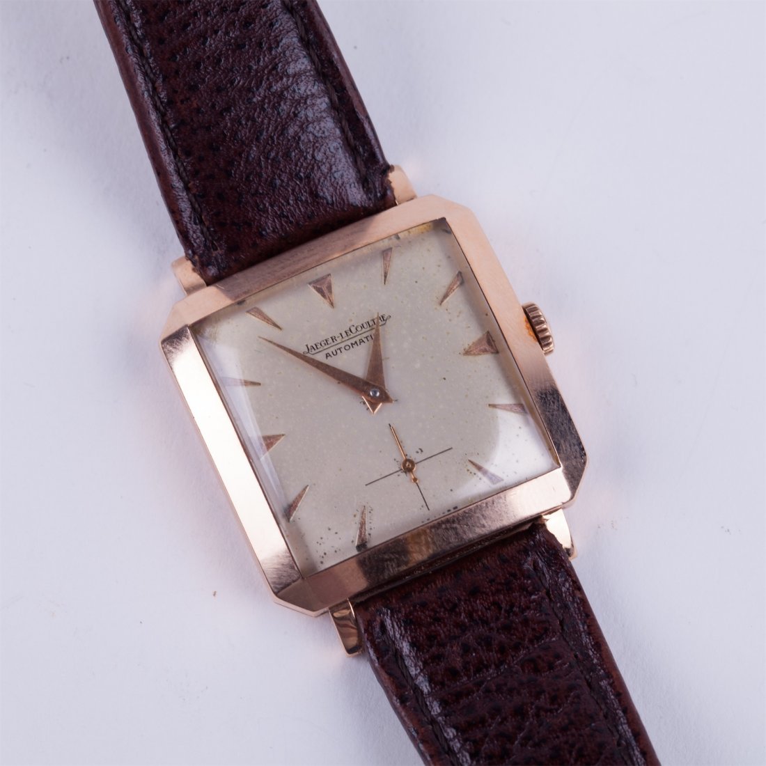 "Jaeger Le Coultre" rectangular automatic gold 18k — image 6