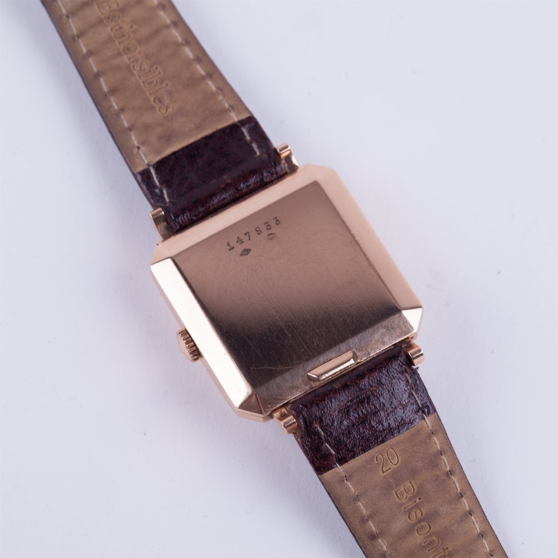 "Jaeger Le Coultre" rectangular automatic gold 18k — image 8