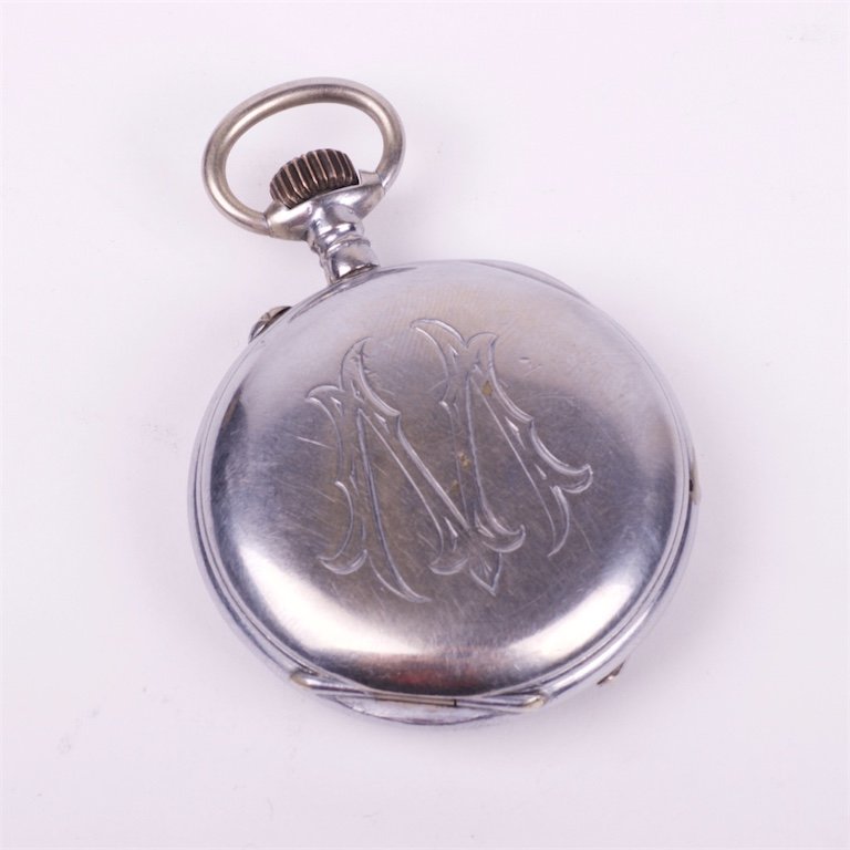 Triple calender with moonphase pocket watch. — image 3