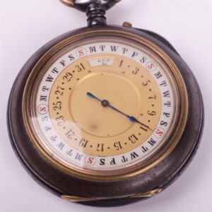 Very rare German gun metal gent's pocket watch with — image 5
