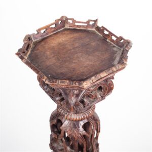 Chinese carved wood dragon pillar. — image 5