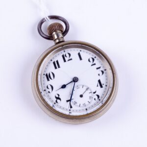 Pocket watch steel screw back case. — image 1
