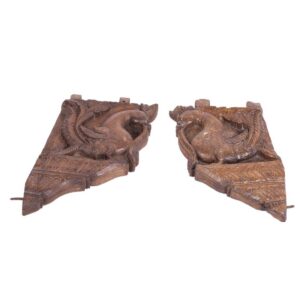 Antique Chinese wooden decoration parts — image 1
