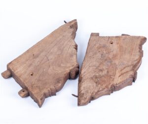 Antique Chinese wooden decoration parts — image 4