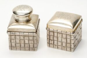 Russian silver tea caddies. — image 1
