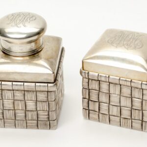 Russian silver tea caddies. — image 1
