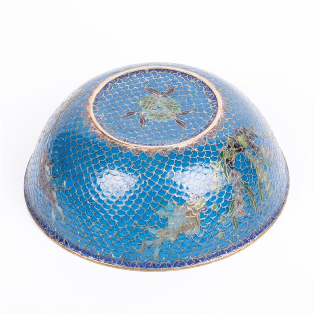 Antique Chinese cloisonne an enamel bowl — image 4