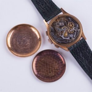 Big Size Gold 18k telemetry chronograph wristwatch. — image 5