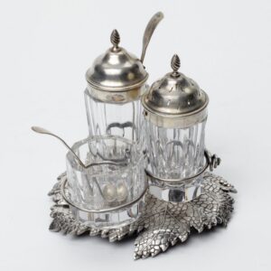 Russian silver sauce boat. — image 1