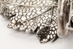 Russian silver sauce boat. — image 4