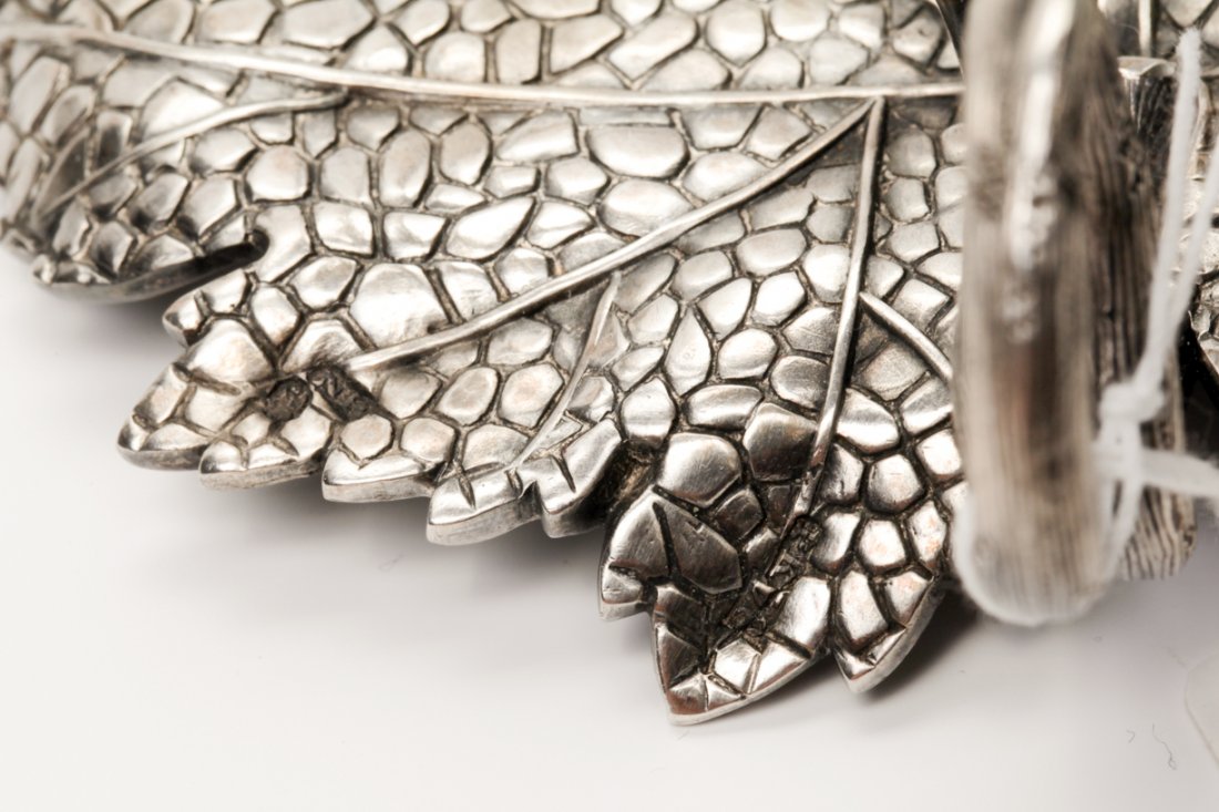 Russian silver sauce boat. — image 4