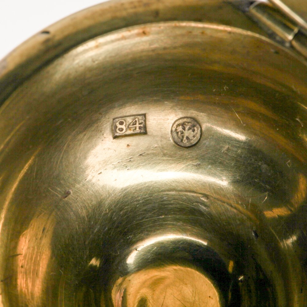 Russian silver sauce boat. — image 6