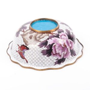 Chinese bronze cloisonne an enamel flower bowl — image 5