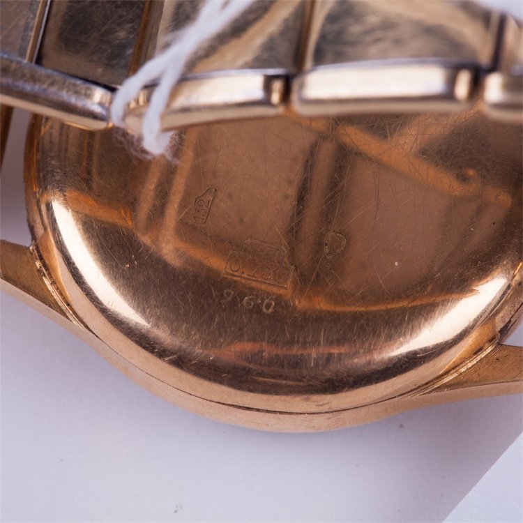 Gold 18k "Chronographe Suisse" chronograph wristwatch. — image 4
