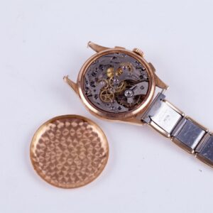 Gold 18k "Chronographe Suisse" chronograph wristwatch. — image 5