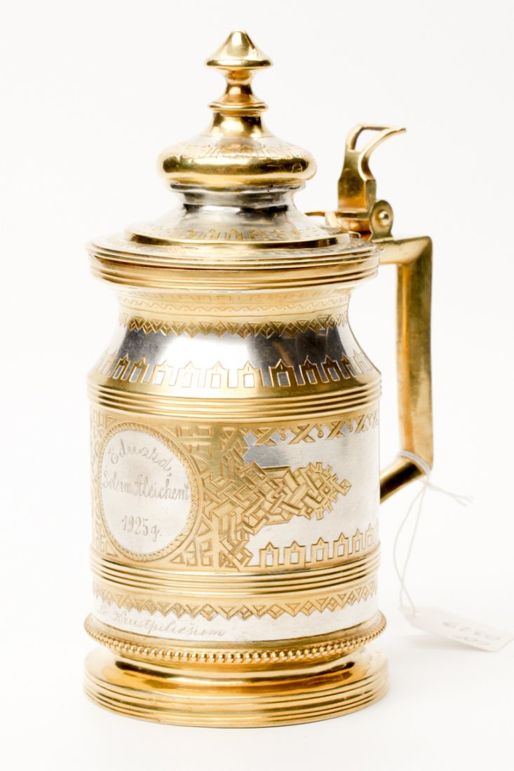 Russian silver tankard. — image 1
