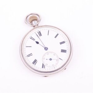 Silver pocket watch. — image 1