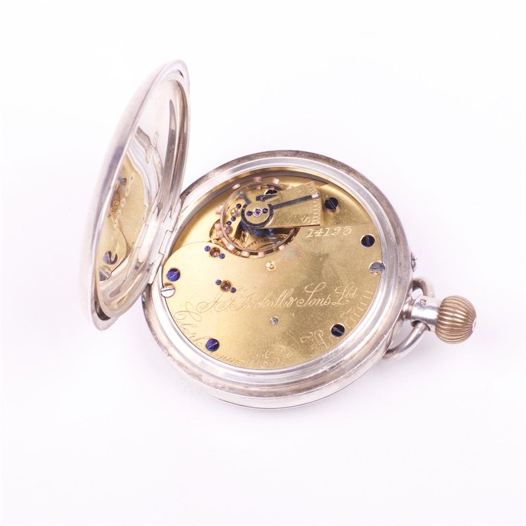 Silver pocket watch. — image 2