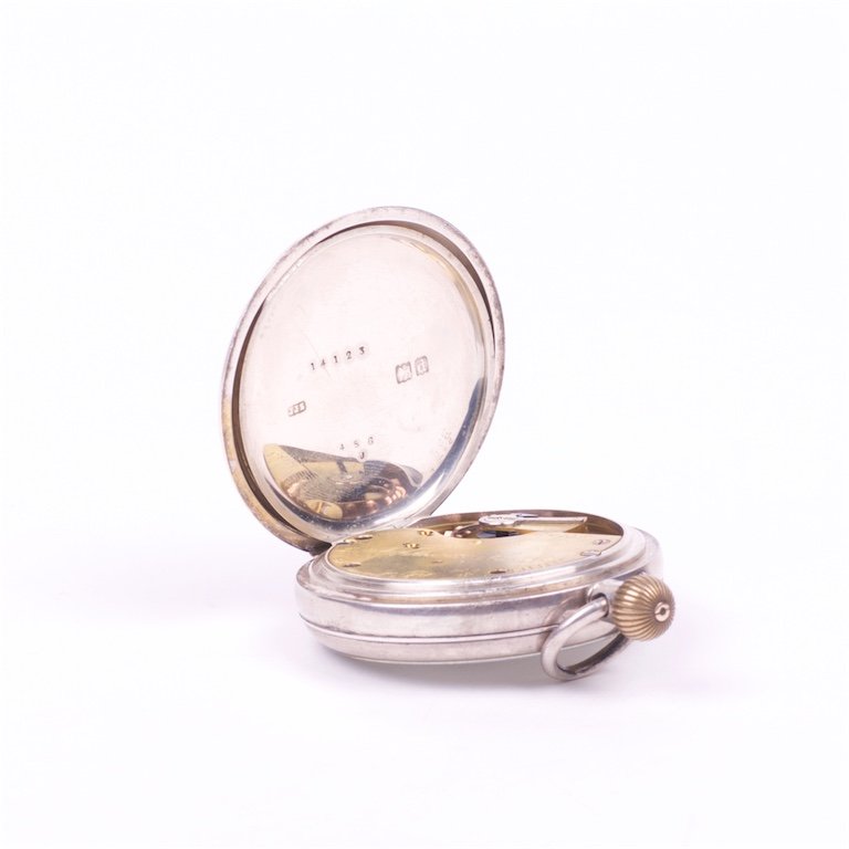 Silver pocket watch. — image 5