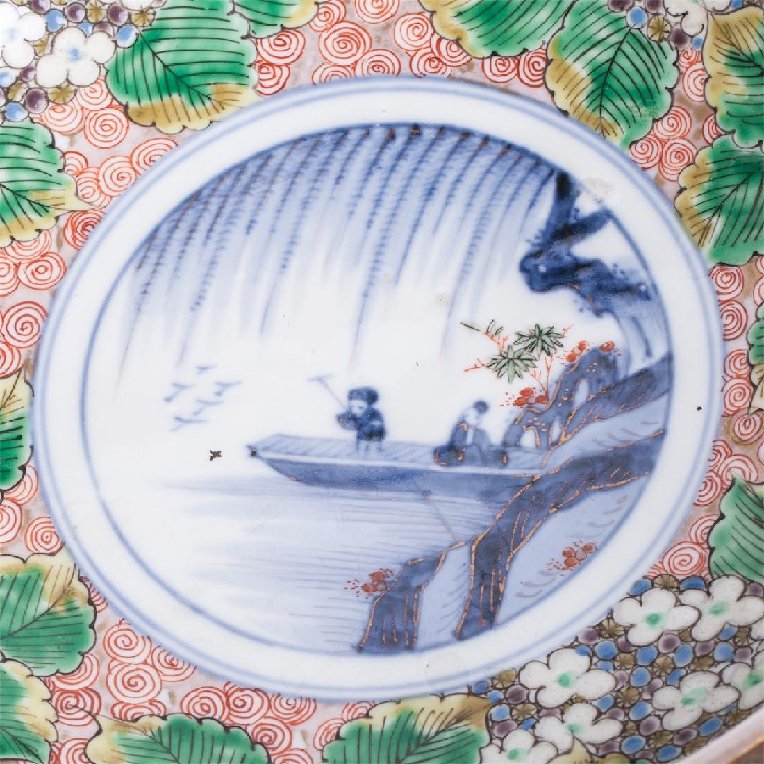 Antique Chinese fruit bowl on legs — image 4