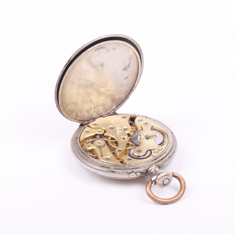 Metal pocket watch "Paul Buhre Le Loucle". — image 5